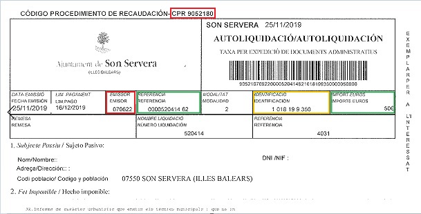 Detalle recibo