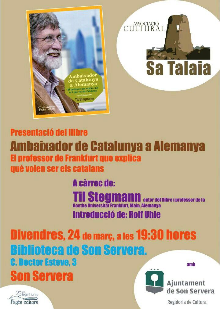 Presentaci del llibre 'Ambaixador de Catalunya a Alemanya'