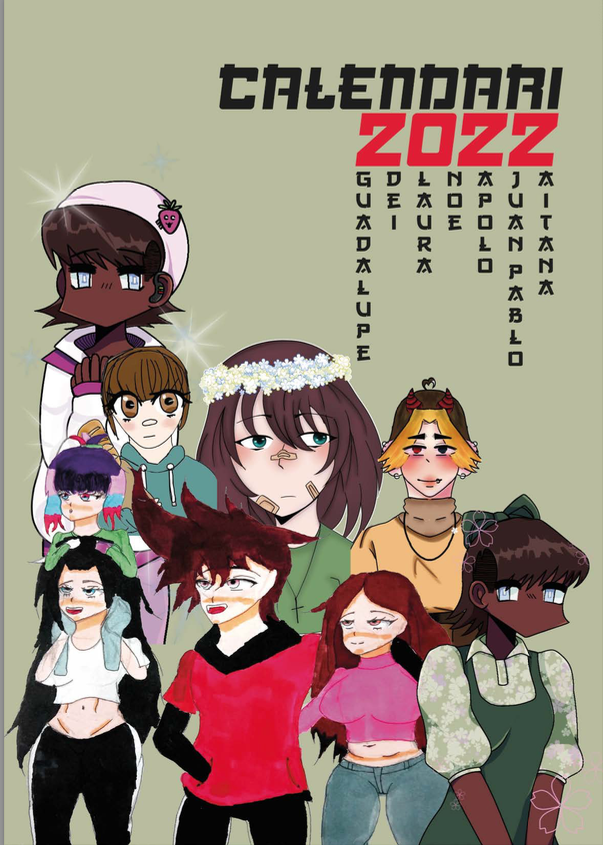 El grup de prevenci� i intervenci� en l'adolesc�ncia del Programa d'Intervenci� Socioeducativa amb Menors i Fam�lies elabora un calendari art�stic