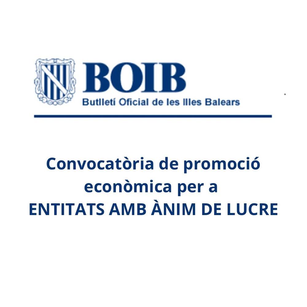 Convocat�ria de subvencions a empreses i entitats amb �nim de lucre per a la promoci� i difusi� del producte de Mallorca 2026