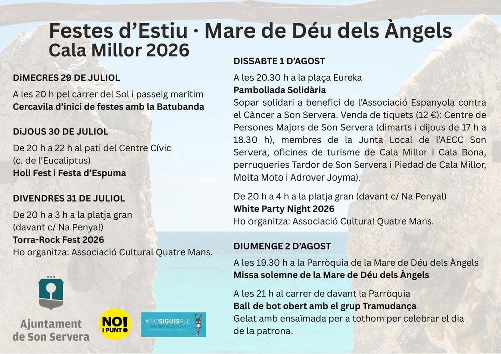Festes de la Mare de D�u dels �ngels de Cala Millor 2026