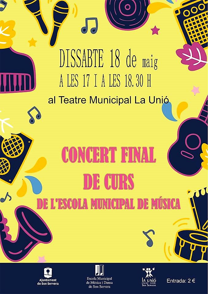 Concierto final de curso de la Escuela Municipal de Msica 2019