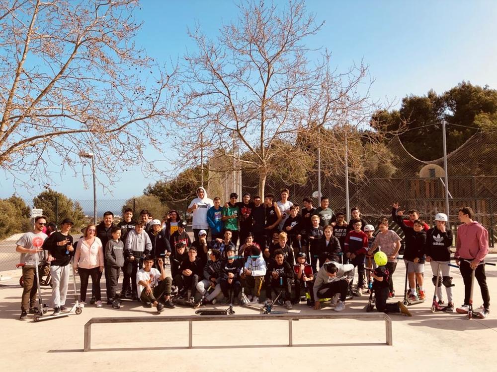 xit de la primera competici de scooters i patinets a Son Servera