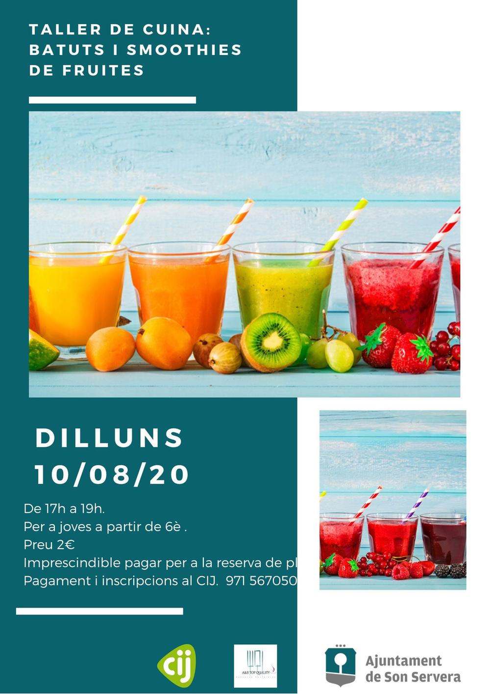 Taller de cuina: batuts i smoothies de fruites