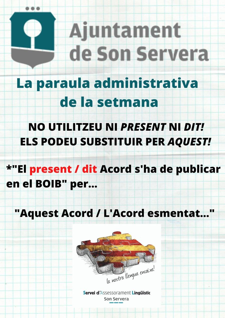 13 La paraula administrativa