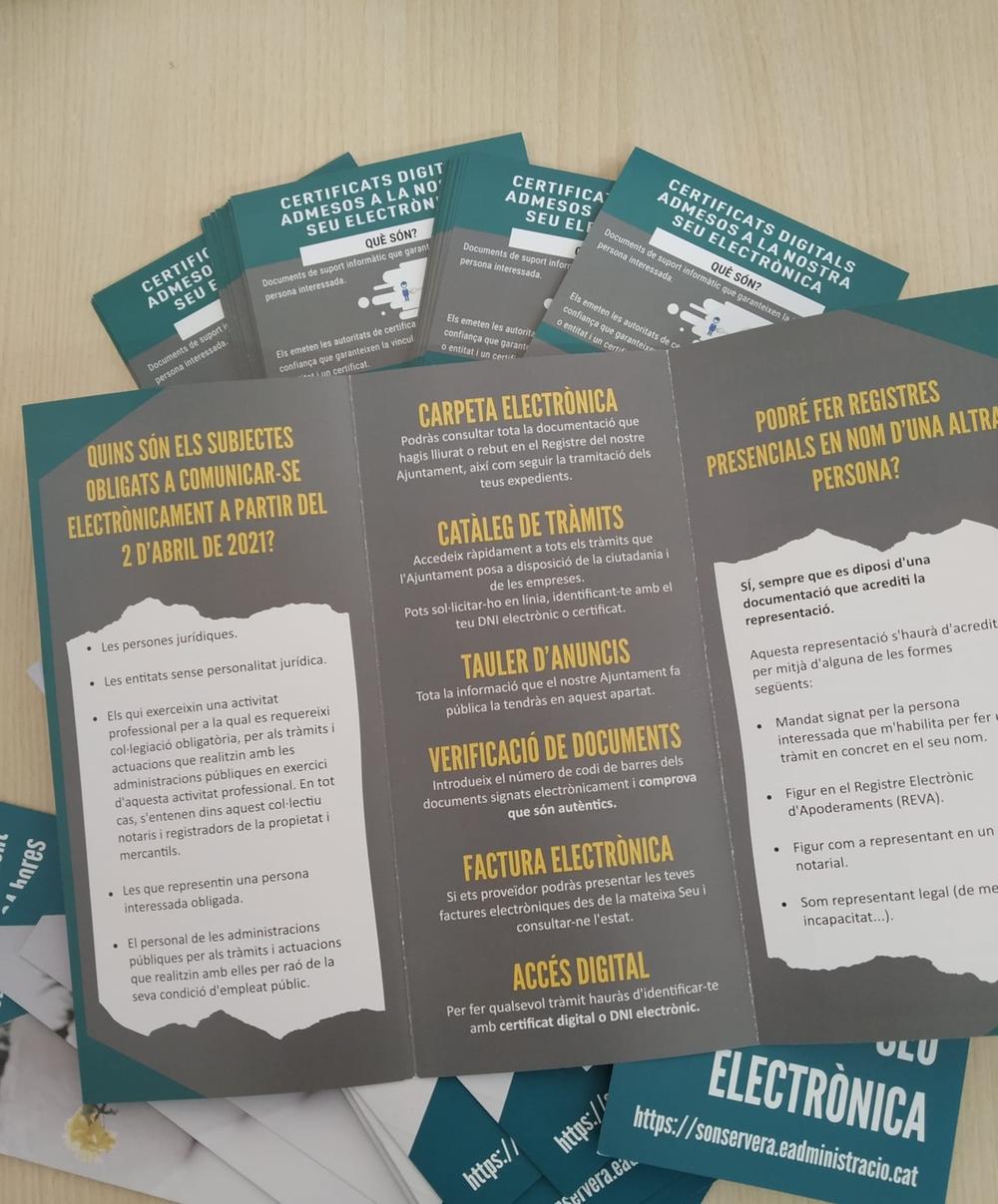 El Ayuntamiento edita folletos informativos para facilitar la adaptacin de la ciudadana y de las empresas a la administracin electrnica